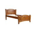 Massief Houten Bed met Curved Hoofdeinde