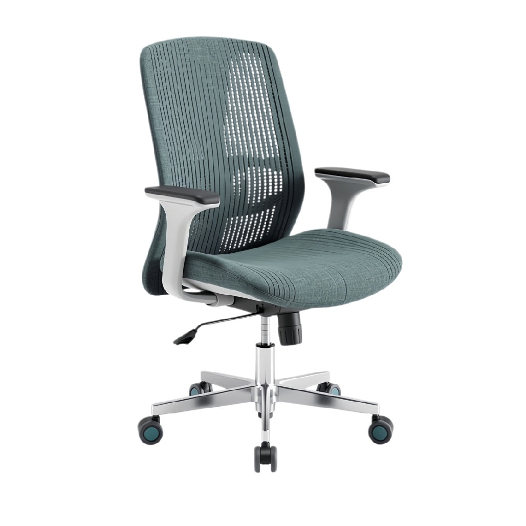 Ergonomische bureaustoel met ademend mesh en verstelbare armleuningen